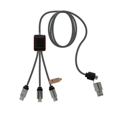 Cable de Carga Tipo C 60W con Doble Logotipo Retroiluminado Personaliz