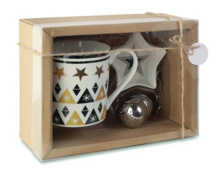Set de Taza, Plato y Filtro de Té en Caja Personalizado 7CX1443