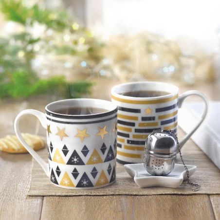 Set de Taza, Plato y Filtro de Té en Caja Personalizado 7CX1443