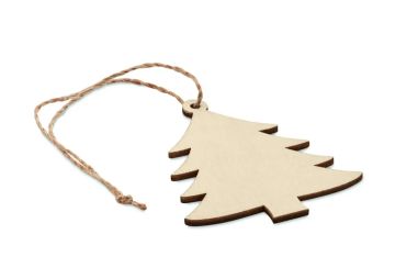 Colgante Navideño en Forma de Árbol de Madera Personalizado 7CX1475