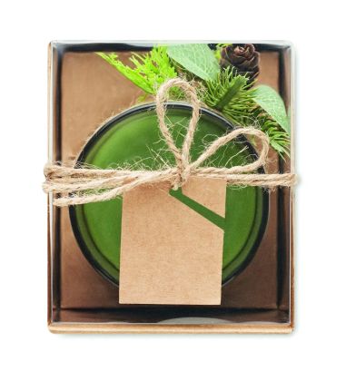 Portavelas de Cristal con Vela Incluida Personalizado
