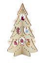 Decoración de Madera con Forma de Árbol y 10 Adornos Personalizada 7CX1510 - Imagen 1