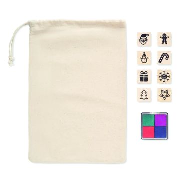 Set de 8 Sellos Navideños de Madera Personalizado