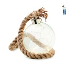 Adorno de Cristal con 8 Luces LED Personalizado