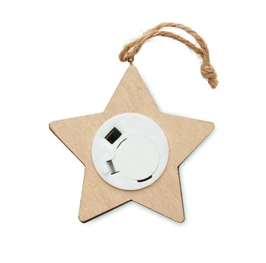 Estrella de Madera con 6 LED Personalizada