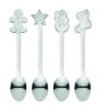 Set de 4 Cucharas de Té Navideñas de Acero Inoxidable Personalizada 7CX1533 - Imagen 2