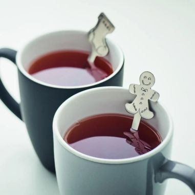 Set de 4 Cucharas de Té Navideñas Personalizado