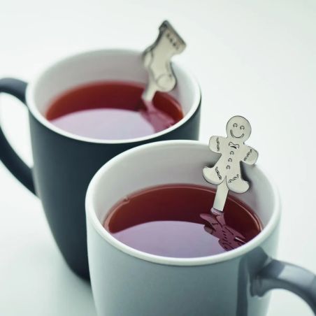 Set de 4 Cucharas de Té Navideñas Personalizado