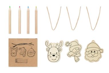 Set de 3 Adornos de Madera para Decorar Personalizado