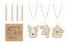 Set de 3 Adornos de Madera para Decorar con Lápices de Colores Personalizado 7CX1535 - Imagen 1