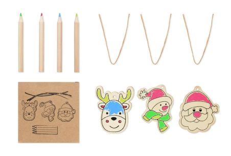 Set de 3 Adornos de Madera para Decorar Personalizado