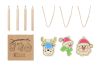Set de 3 Adornos de Madera para Decorar con Lápices de Colores Personalizado 7CX1535 - Imagen 4