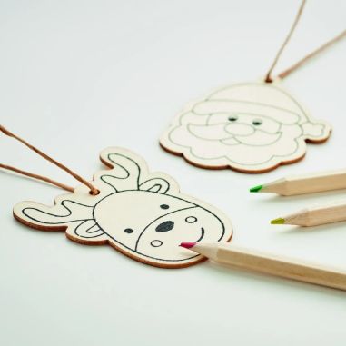 Set de 3 Adornos de Madera para Decorar Personalizado