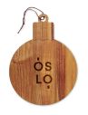 Tabla de Madera de Acacia con Forma de Adorno Navideño Personalizada 7CX1537 - Imagen 4
