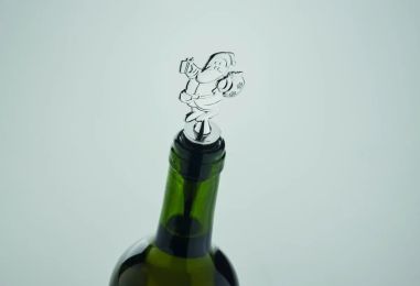 Tapón de Botella con Diseño Navideño Personalizado
