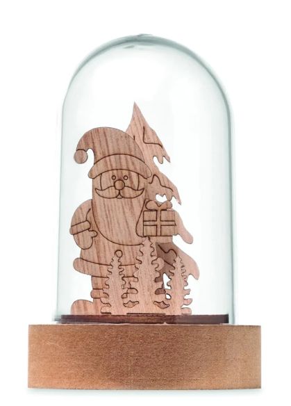 Adorno Navideño con Luz LED Personalizado