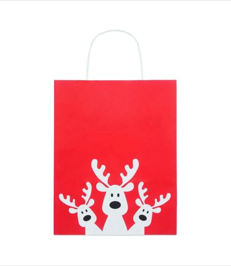Bolsa de Papel de Regalo Navideña Pequeña Personalizada