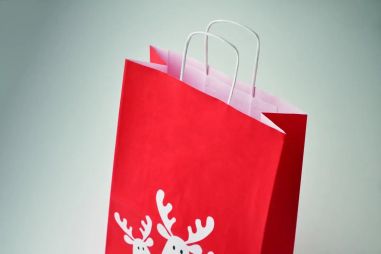 Bolsa de Papel de Regalo Navideña Pequeña Personalizada