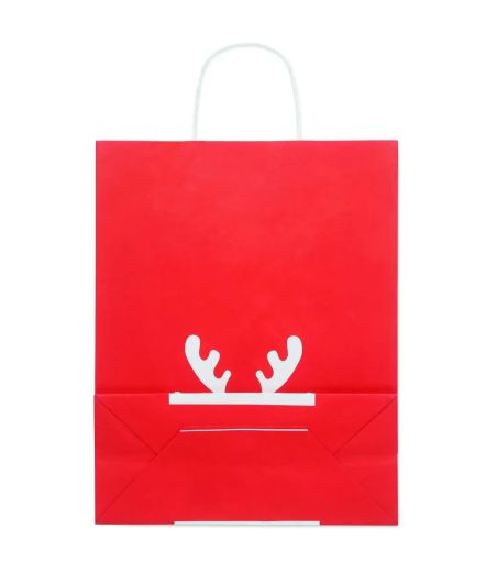 Bolsa de Regalo de Papel Navideña Talla Grande Personalizada