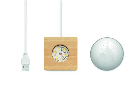 Bola de Vidrio con Luz LED Recargable Personalizada