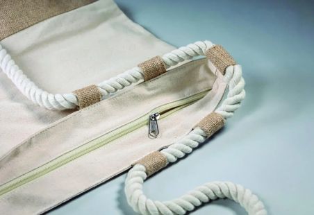 Bolsa de Playa de Lona y Yute Personalizada | Goodie