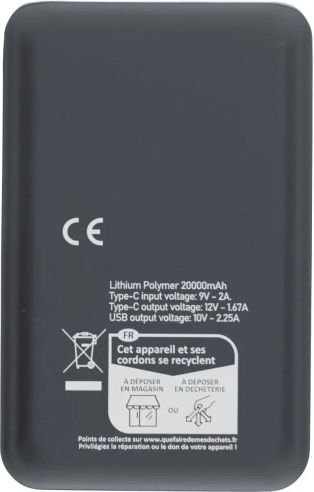 Power Bank de ABS Reciclado de 20.000 mAh Personalizado