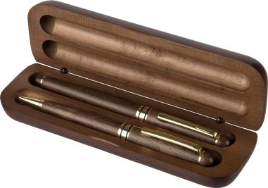 Set de Escritura de Madera de Nogal Personalizado | Goodie