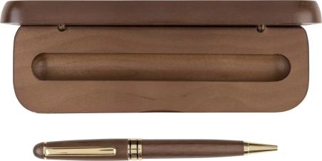 Bolígrafo de Madera de Nogal con Estuche Personalizado | Goodie
