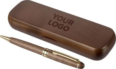 Bolígrafo de Madera de Nogal con Estuche Personalizado | Goodie