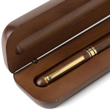 Bolígrafo de Madera de Nogal con Estuche Personalizado | Goodie