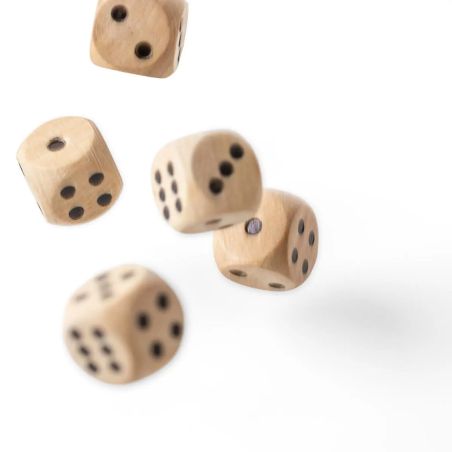 Juego de Dados de Madera de Haya Personalizado | Goodie