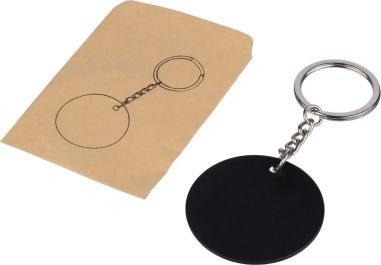 Llavero Redondo de Acero Inox. Reciclado Personalizado | Goodie