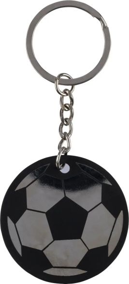 Llavero Redondo con Diseño de Balón de Acero Inox. Recic | Goodie