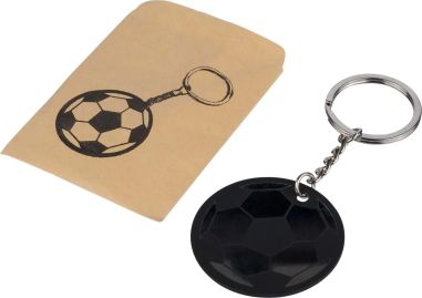 Llavero Redondo con Diseño de Balón de Acero Inox. Recic | Goodie