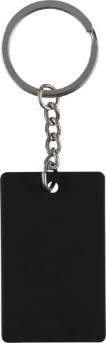 Llavero Rectangular de Acero Inox. Reciclado Personaliza | Goodie