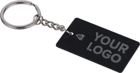 Llavero Rectangular de Acero Inox. Reciclado Personaliza | Goodie