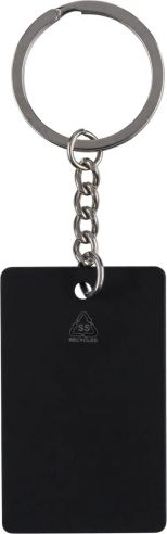 Llavero Rectangular de Acero Inox. Reciclado Personaliza | Goodie