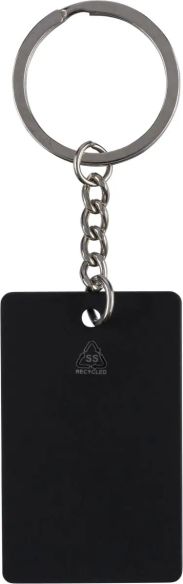 Llavero Rectangular de Acero Inox. Reciclado Personaliza | Goodie