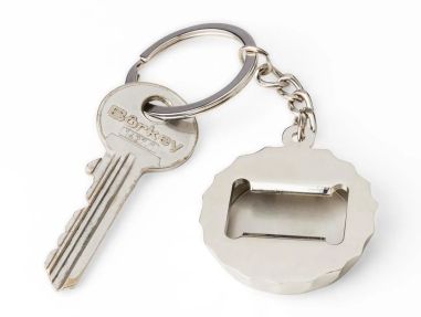 Llavero y Abridor de Aleación de Zinc con Bambú Personal | Goodie