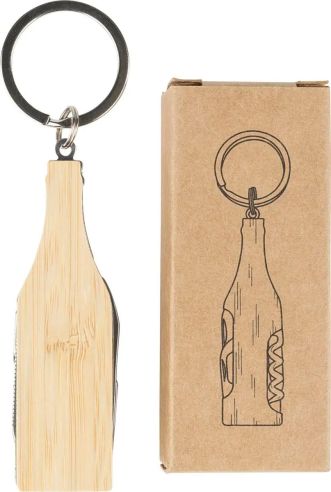 Llavero Multifunción de Bambú Personalizado | Goodie