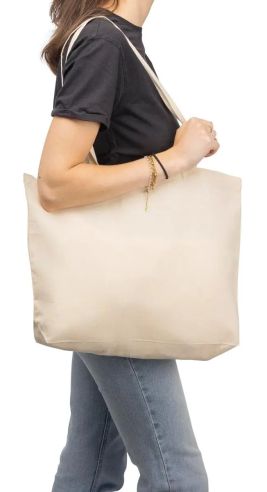 Bolsa Tote de Algodón Natural con Fuelle Personalizada | Goodie