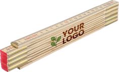Regla plegable de madera de abedul Personalizado