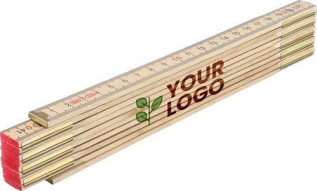 Regla plegable de madera de abedul Personalizado