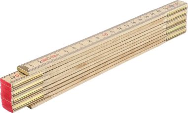 Regla plegable de madera de abedul Personalizado