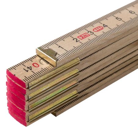 Regla plegable de madera de abedul Personalizado