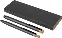 Set de escritura de aluminio reciclado lacado Personalizado