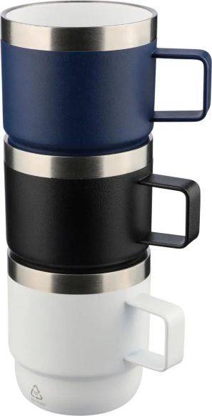 Taza termo de acero inox. reciclado y cerámica Personalizado