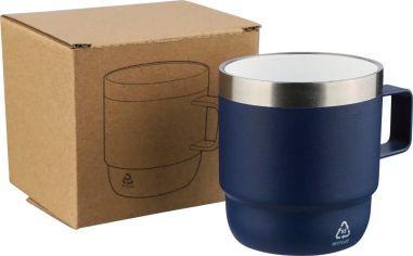 Taza termo de acero inox. reciclado y cerámica Personalizado