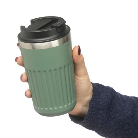 Vaso termo de acero inox. reciclado Chiara 400 ml Personalizado