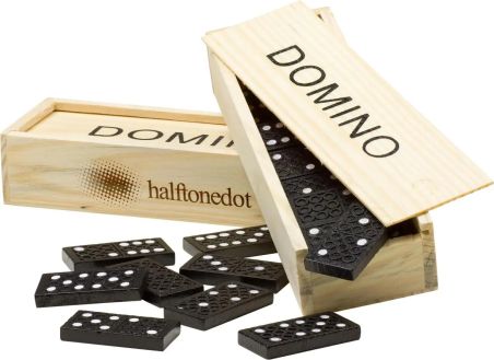 Juego de dominó Enid | Madera reciclada Personalizado